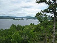 Vue du sud du lac Gagnon à Duhamel