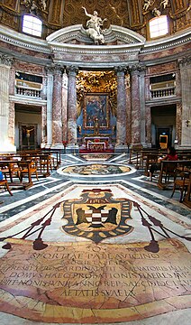 Intérieur de l'église Sant'Andrea al Quirinale.