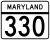 Maryland Route 330 marker