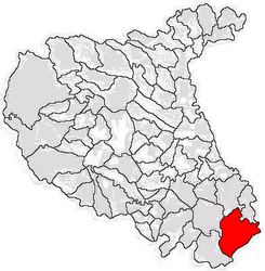 Location in Vrancea County