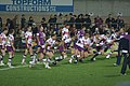 Melbourne Storm warming up