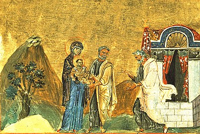 Circumcision of Christ. Menologion of Basil II.