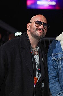Michel Zitron during Melodifestivalen 2024.