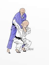 Illustration of Seoi Nage Judo throw