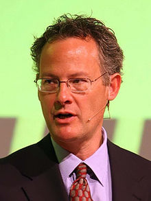Nicholas Carr speaking at the VINT Symposium held in Utrecht, Netherlands on June 17, 2008