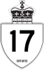 Ontario Highway 17 shield