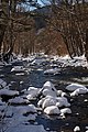 La Valira del Nord en hiver, également à Ordino.