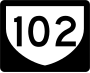 Highway 102 marker