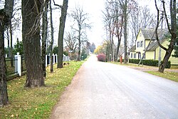 Aušros street near the church