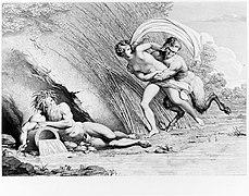 Pan et Syrinx. Gravure de Giuseppe Longhi (1766-1831), s.d. MET, New York.