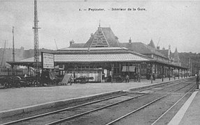 La gare de Pepinster vers 1900.