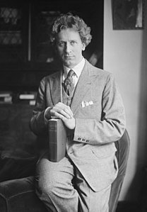 Percy Grainger, by the Bain News Service (restored by MyCatIsAChonk and Adam Cuerden)