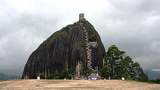 Peñón de Guatapé, en Colombie.