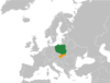 Location map for Poland and Slovakia.