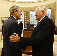 President George W. Bush and President Valdas Adamkus