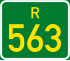 Regional route R563 shield