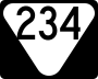 State Route 234 marker