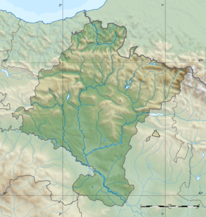 Pamplona ubicada en Navarra