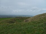 Rampart, ditch, and bank of the Trundle