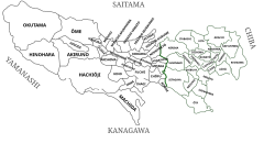 Location of Special wards of Tokyo 東京特別区