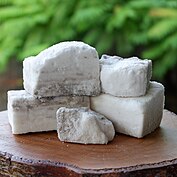 Tultul from Hoskyn, Guimaras, artisanal salt blocks that uses coconut milk or gata.