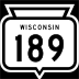 State Trunk Highway 189 marker