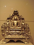 Jain Altarpiece with Parshvanatha, Mahavira and Neminatha, 10th century