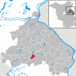 Läget för kommunen Waldsieversdorf i Landkreis Märkisch-Oderland