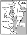 L'emplacement de l'Île de Wallops, et des installations de la NASA