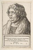 Portrait of Willibald Pirckheimer, 1524, 19 × 12.4 cm (Metropolitan Museum of Art)