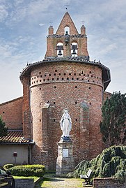 Statut en fonte de Notre-Dame des Missions 1867.