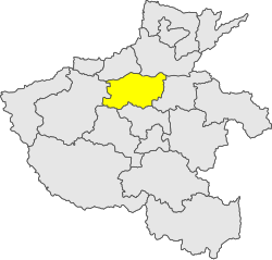 郑州市在河南省的地理位置