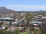 Alice Springs is a large town situated roughly in Australia's geographic red centre.