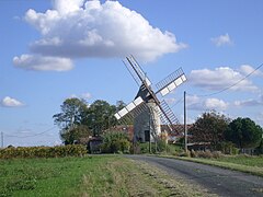 Le moulin de la Champagne de la commune de Floirac.