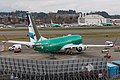 Un Boeing 737 MAX-8 commandé, en préparation sur le site de Boeing aux États-Unis