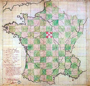 La proposition géométrique du comité Sieyès-Thouret.