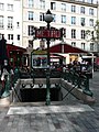 Édicule Guimard de la station de métro Saint-Michel