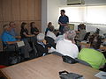 Wikipedia writing workshop in the Information Center for Israeli Art, September 21, 2011. Yair Talmor, the IMJ Wikipedian-in-residence, with Israel Museum, Jerusalem Staff and Volunteers]]