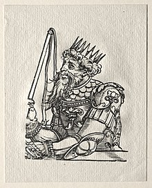 Woodcut of Nebuchadnezzar