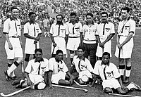 The Indian team that won the gold medal at the 1936 Berlin Olympics.
