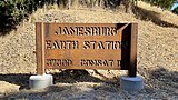 Sign at the entrance to the Jamesburg Earth Station - July 2020