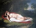 Image 6Ariadne Asleep on the Island of Naxos (1808–1812) by John Vanderlyn. The painting was initially considered too sexual for display in the Pennsylvania Academy of the Fine Arts. "Although nudity in art was publicly protested by Americans, Vanderlyn observed that they would pay to see pictures of which they disapproved." (from Nude (art))