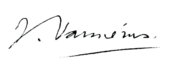 signature de Jules Vannérus