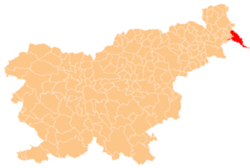 Location of the Municipality of Lendava in Slovenia