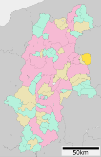 軽井沢町位置図
