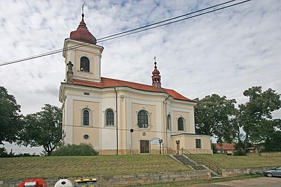 Église Saint-Jacques à Metličany.