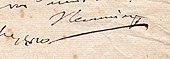 signature de Joseph Récamier