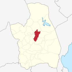 Map of Nueva Ecija with Llanera highlighted