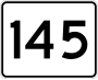 Route 145 marker