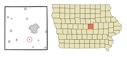 Location of Haverhill, Iowa